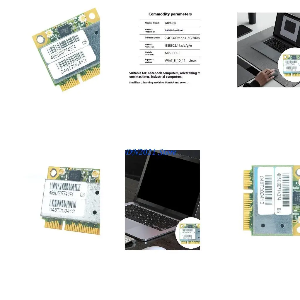 F3KE AR9280 Adaptador red inalámbrico doble frecuencia para hogar y oficina 300MBP