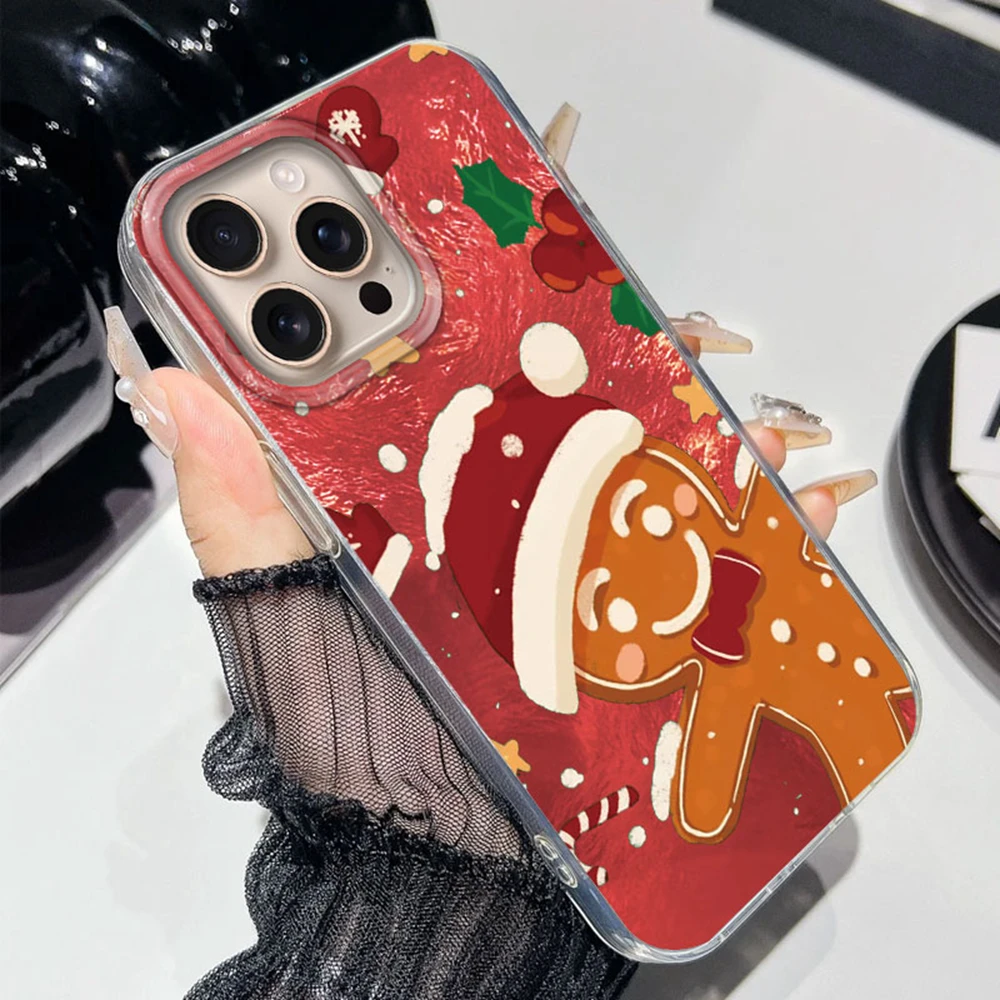 Funda de teléfono anticaída con regalo de Navidad para iPhone 17 16 15 14 13 12 Pro Max 7 8 Plus 11 16e X XS XR SE, funda a prueba de golpes - imagen 2