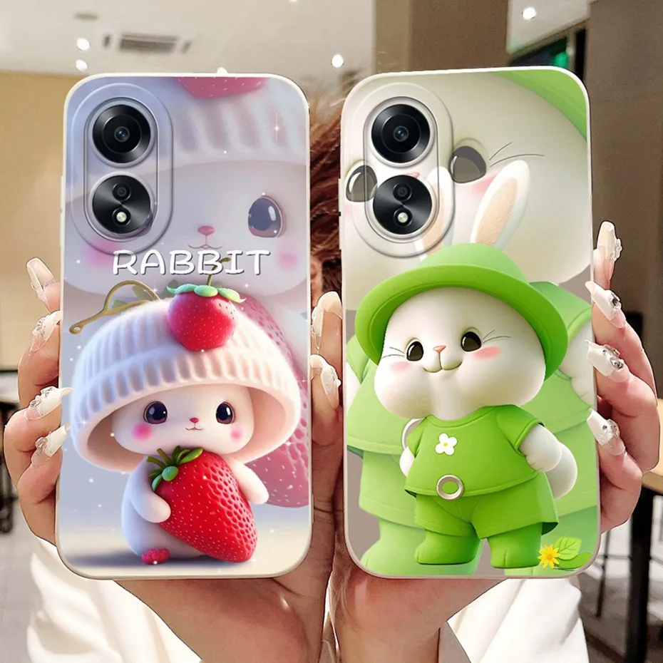 Funda de teléfono con dibujos animados para OPPO A58 4G CPH2577, funda de silicona suave a prueba de golpes para Oppo A58 4G, parachoques - imagen 2