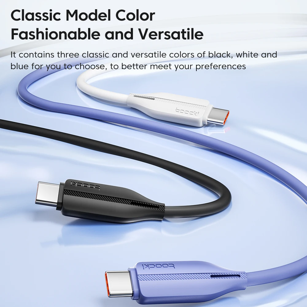 Toocki-Cable USB tipo C de carga rápida, 100W, 5A, PD, para Macbook, Samsung, Huawei, XIoami, Realme, 100W - imagen 5