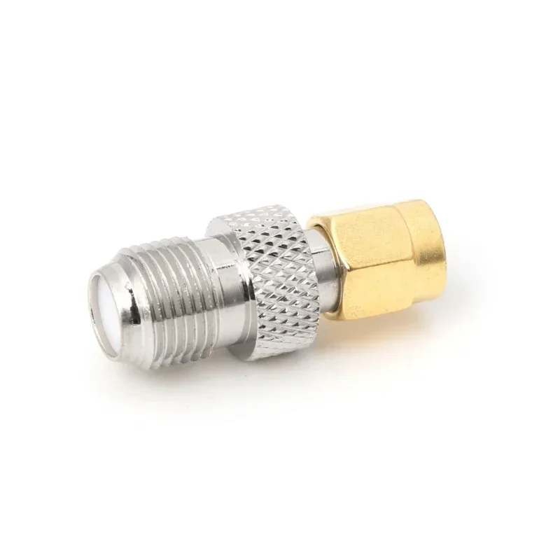 Adaptador coaxial RF F a conector SMA, conector hembra tipo F a conector hembra SMA recto - imagen 5