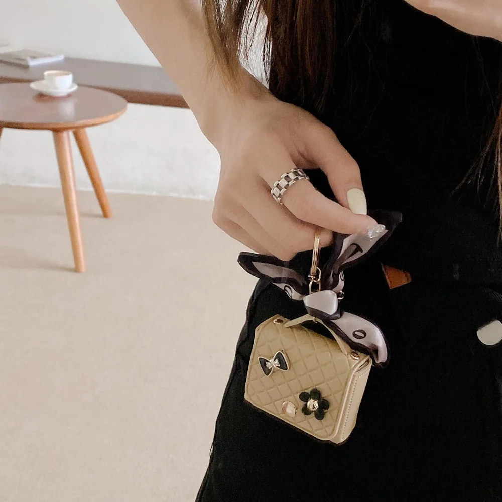 Mini bolso de cuero, funda para auriculares para Samsung Galaxy Buds 3 Pro, bolsa de almacenamiento para auriculares inalámbricos de viaje, funda para Samsung Buds 3 - imagen 3