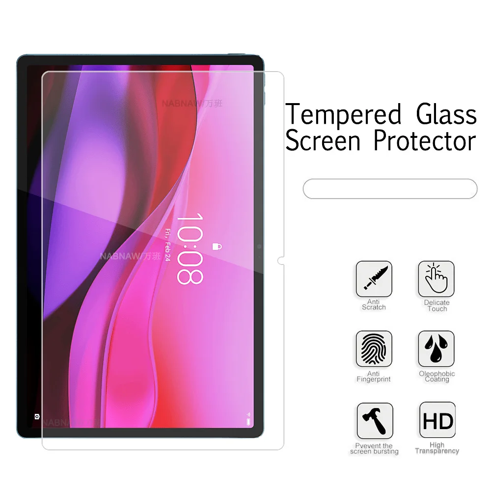 Protector de pantalla de vidrio templado HD a prueba de arañazos, película protectora dura para tableta Lenovo Yoga Tab Plus 12,7 2025 TB520FU, 2 piezas - imagen 3