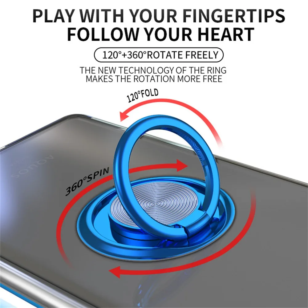 Funda de teléfono con soporte magnético para coche, carcasa ultrafina de silicona TPU transparente con soporte de anillo, para Google Pixel 9, 8, 7 Pro, 6A, 5A - imagen 5