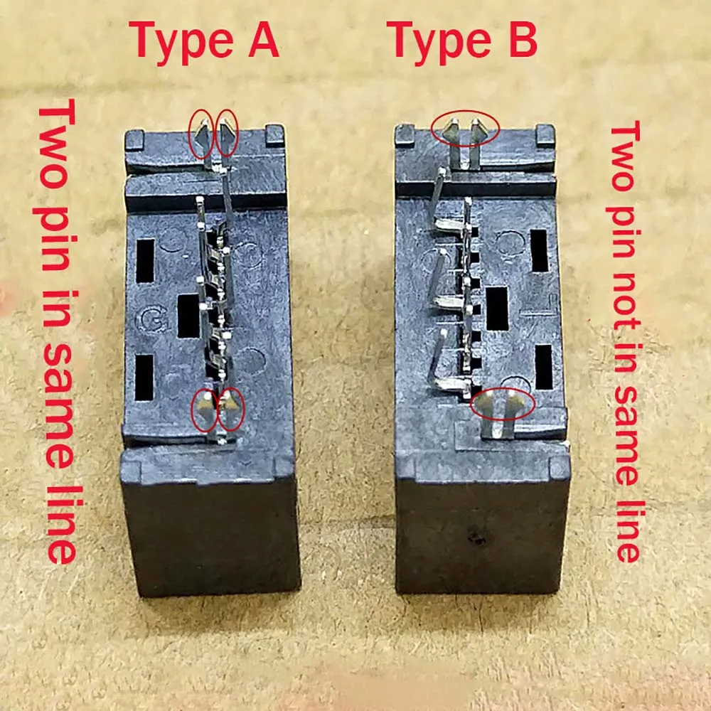 Conector macho SATA de 1 piezas, interfaz de disco duro 7P, tipo A, aguja recta, enchufe Vertical, PIN Curvo - imagen 5