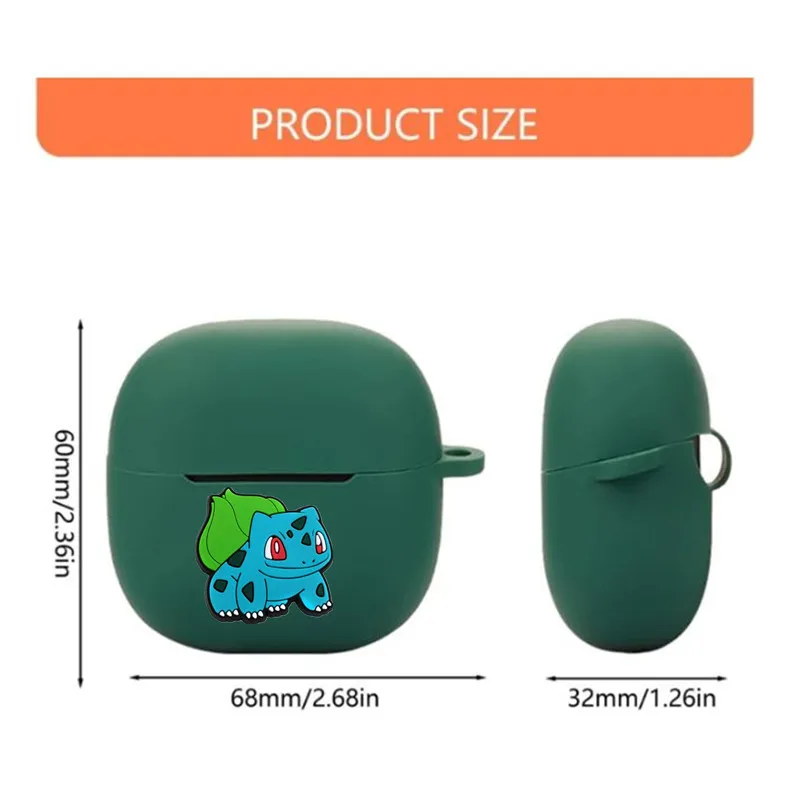 Para Redmi Buds 6 Lite Potdemiel Pokemon funda para auriculares funda de silicona auriculares inalámbricos caja de carga carcasa protectora con gancho - imagen 2