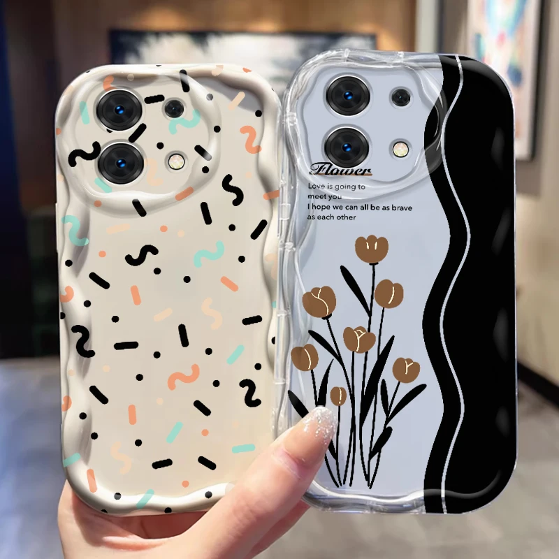 Funda de lujo con diseño artístico de letras y flores para Xiaomi Redmi Note 13, 12, 12S, 11S, 11, 10, 9, 8, 10A, 9C, 9T Pro Plus, 5G