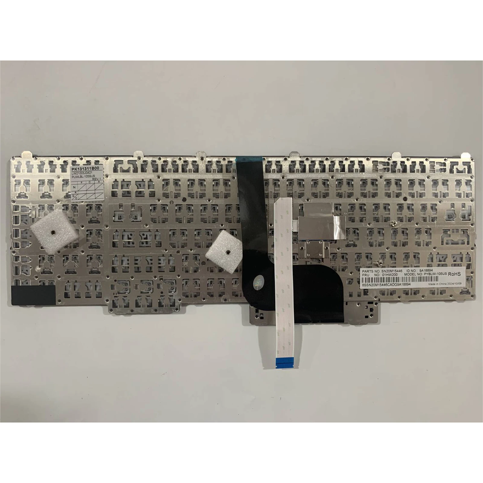 Teclado estadounidense para Lenovo 20EN 20EQ 20ER 20ES 20HH 20HJ 20MM 20MN P50 P70 P51 P71 P70S 01HW200 00PA329 00PA247 00PA341 SN20H35238 - imagen 4