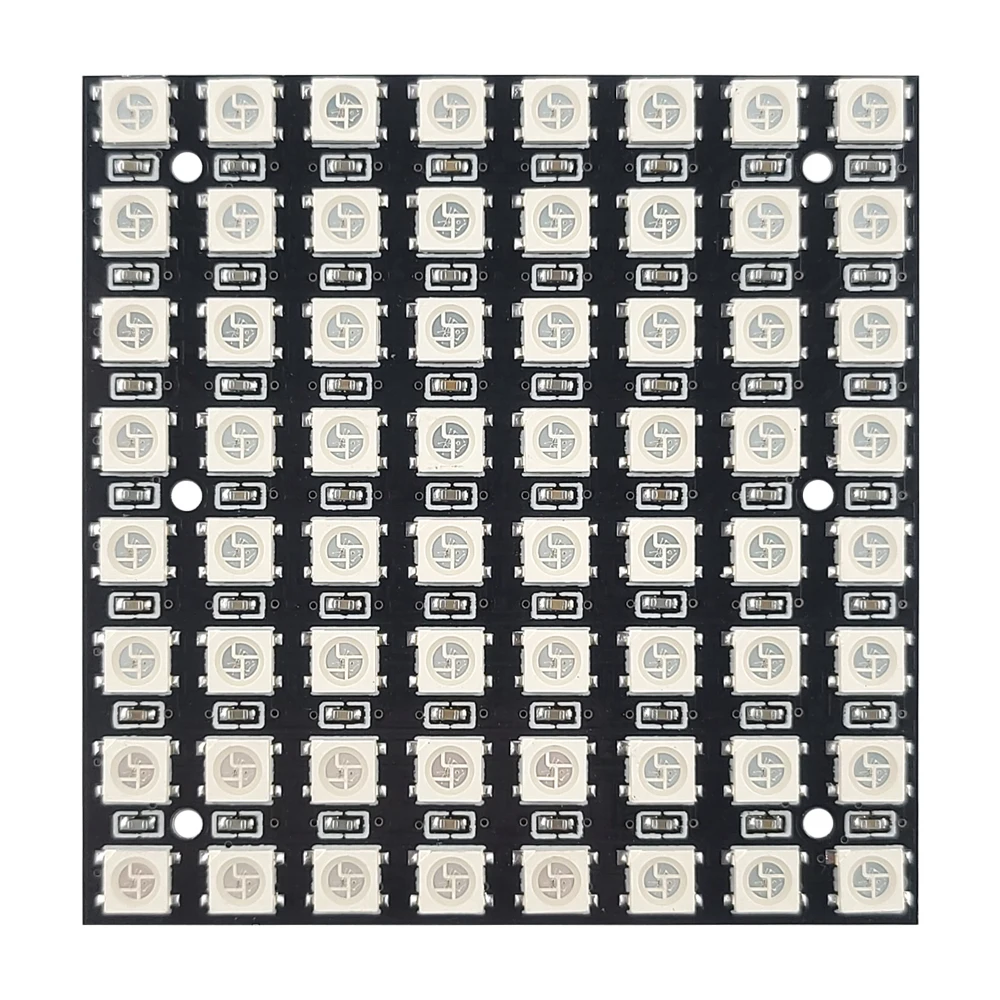 Módulo LED WS2812 5050 RGB Placa de desarrollo de controlador a todo color Cuentas de 64 bits 8x8 5V - imagen 2