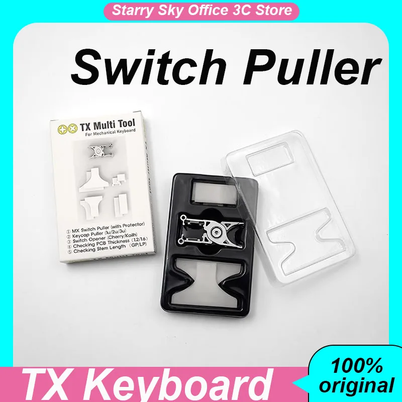 Extractor de interruptor de teclado TX, teclado mecánico, extractor de eje multifuncional, PC, Esports, portátil, Gaming, accesorios para PC, regalo
