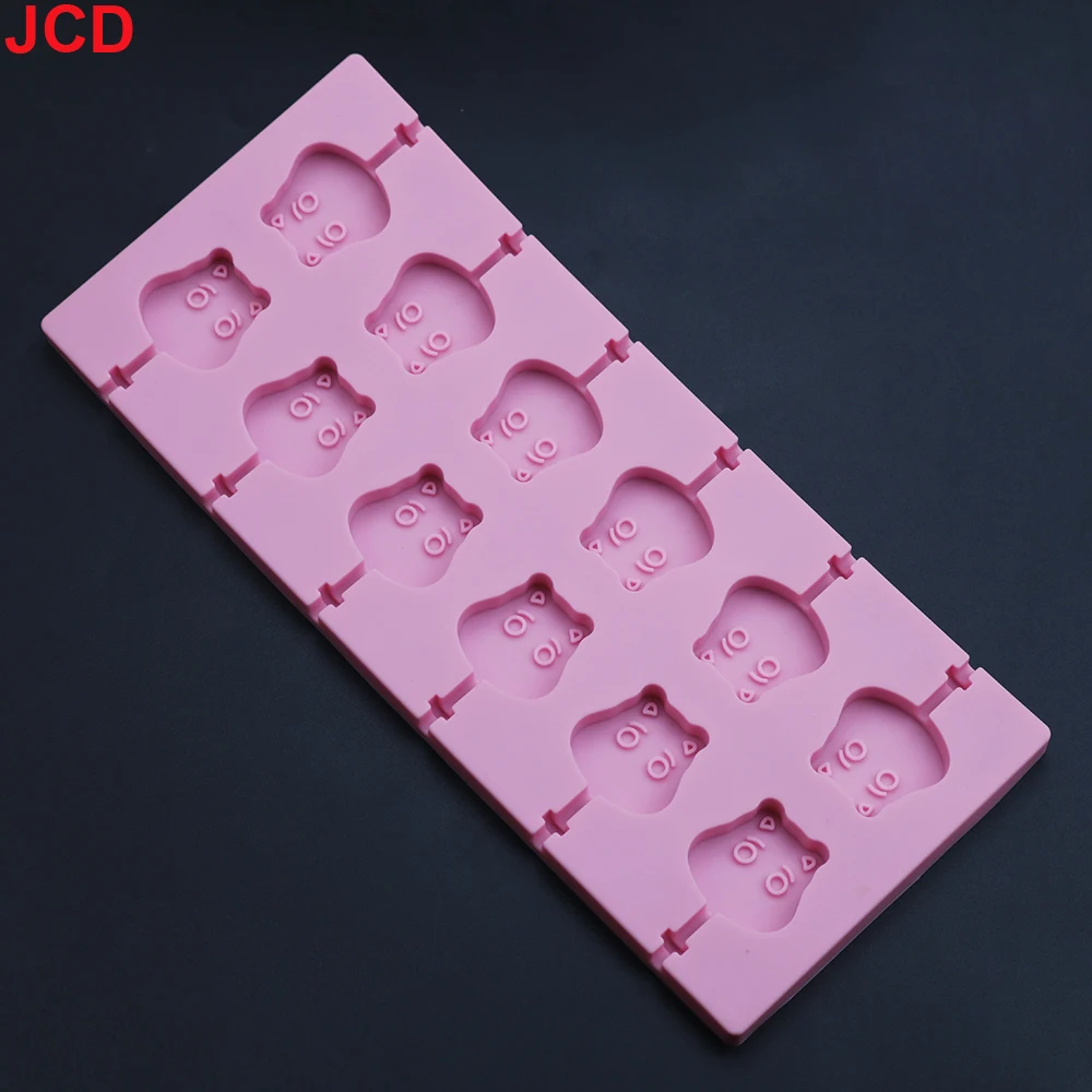 JCD-Moule à Sucettes en Silicone, 12 LatejSilicone, Outil de Cuisson de Bonbons au Chocolat, Décoration de Gâteau, Dessert, Bâton de Fromage Doux, 1 Pièce - imagen 5