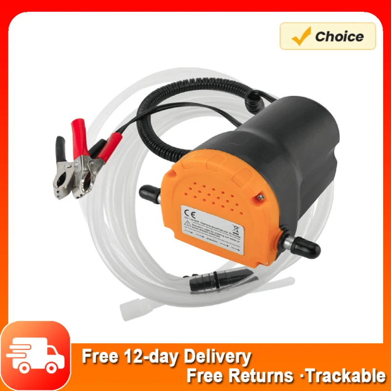 Bomba extractora de cambio de aceite, 12V, 60W, transferencia de fluido diésel con tubos, camión, Rv, barco, ATV, con manguera de salida/entrada