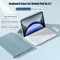 Funda con teclado Bluetooth para Redmi Pad SE 8,7 pulgadas