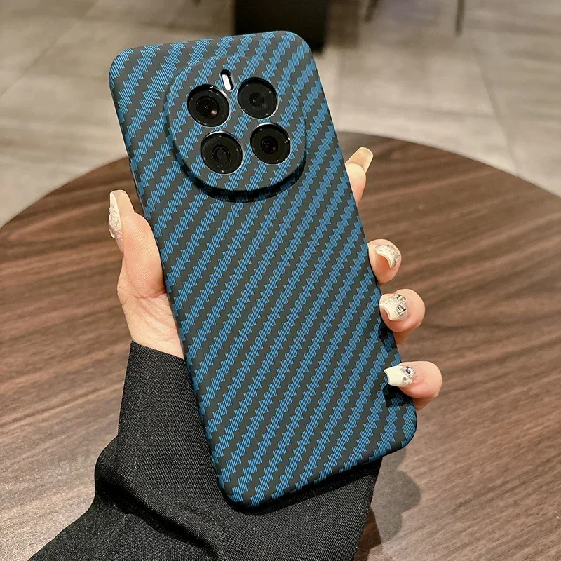 Para Honor Magic 7 Pro funda ultrafina de fibra de carbono con patrón de rayas textura mate cubierta de luz dura - imagen 3