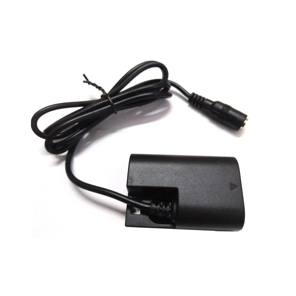 DR-E6 acoplador CC decodificado completo LP-E6 adaptador de corriente de batería simulada para Canon EOS 5D 5D2 5D3 6D 7D 60D 60D 70D 80D 5DS 5DSR R5 R6 - imagen 5