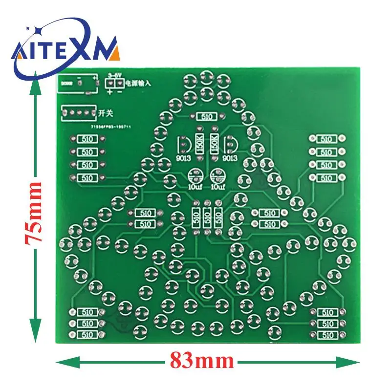 1 Juego de campanas oscilantes de laboratorio, Campana de viento oscilante, Kit electrónico divertido DIY, campana de viento de 95 LED, Kit de aprendizaje de 5V y 9V para Arduino - imagen 2