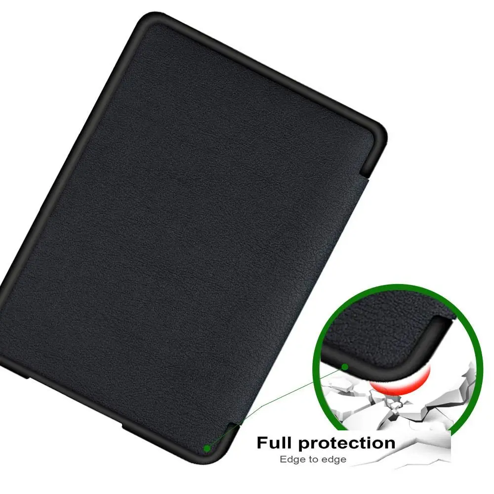 Funda para lector electrónico de 6 pulgadas, funda inteligente magnética a prueba de golpes, carcasa protectora con soporte plegable múltiple de cuero para Rakuten Kobo Nia N306 - imagen 3