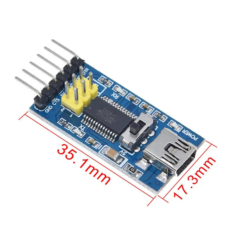 Módulo FT232RL FTDI USB a TTL 5V 3,3 V Cable de descarga del depurador al módulo adaptador serie para Arduino, FT232RL - imagen 3