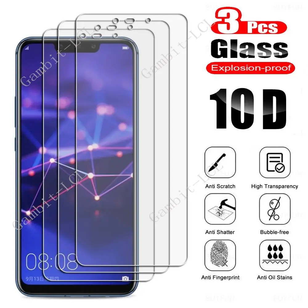 3 uds para Huawei P9 Plus P10 mini P20 Pro P30 P40 lite 5G E Mate 9 10 20 30 X Mate20 Protector de pantalla de vidrio templado película