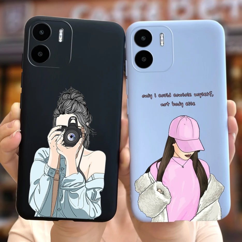 Funda de silicona blanda para teléfono Xiaomi Redmi A2 Plus, carcasa pintada a la moda, carcasa trasera, novedad de 2023 - imagen 3