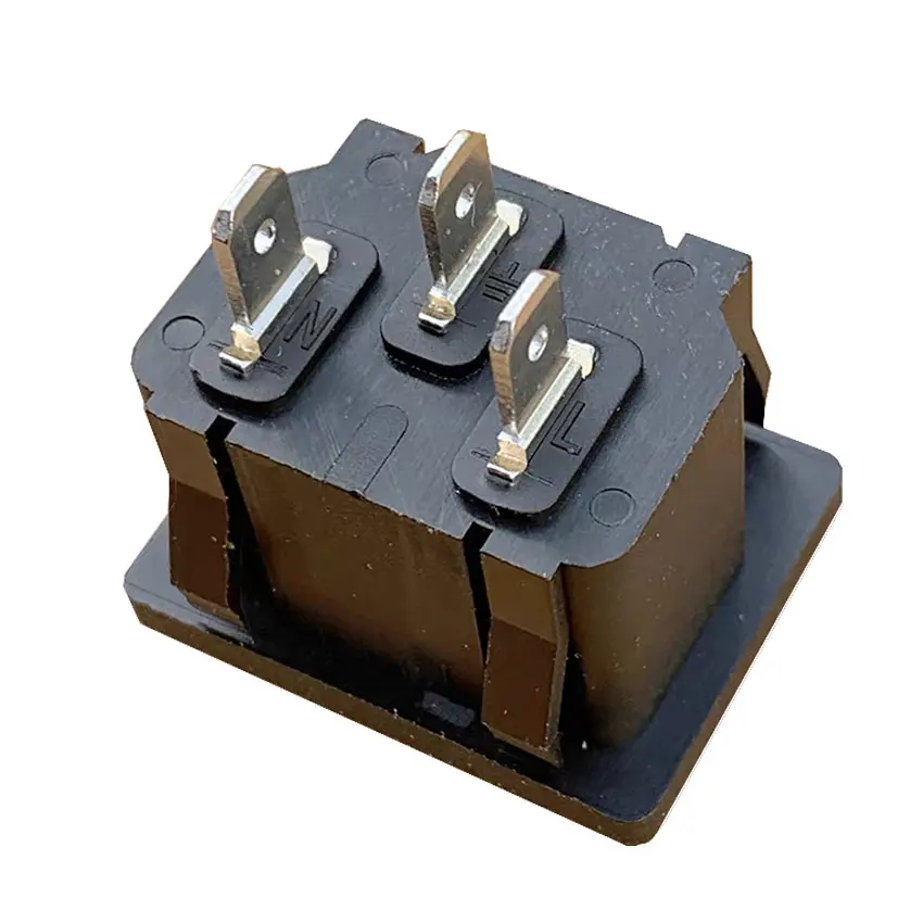 Toma de corriente de CA C14, Conector de toma de corriente de entrada, enchufe Industrial IEC320 C14, Panel de 3 pines, 10 unidades por lote - imagen 3