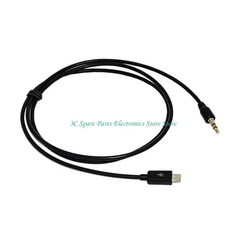 DurabilidadMicros USB a audio de 3,5 mm Cable auxiliar para coche para i9500 i9600 NOTA2 N7100 para entrada auxiliar de automóvil y altavoces portátiles - imagen 4