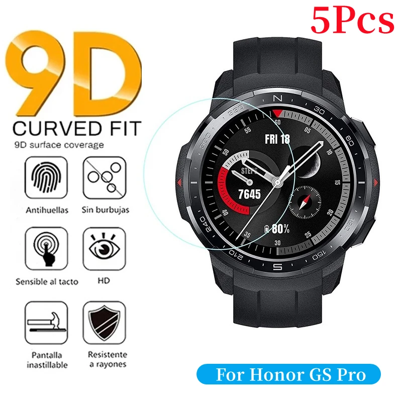 Vidrio templado para Huawei Honor Watch GS Pro, película protectora de pantalla 9H, película protectora transparente para reloj inteligente Honor GS Pro