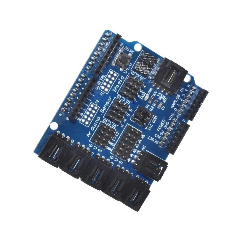 Electrónica Inteligente para Arduino Sensor Shield V4.0 V4, placa de desarrollo de expansión de módulo analógico Digital - imagen 2