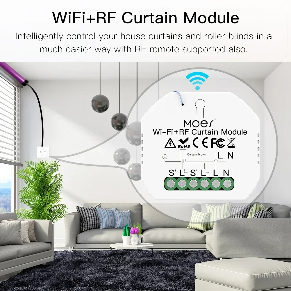 Módulo de atenuación WiFi ZigBee inteligente, módulo de interruptor, aplicación remota Smart Life, Control por voz Alexa y Google Home, 1/2 vía, 1/2 entradas - imagen 5