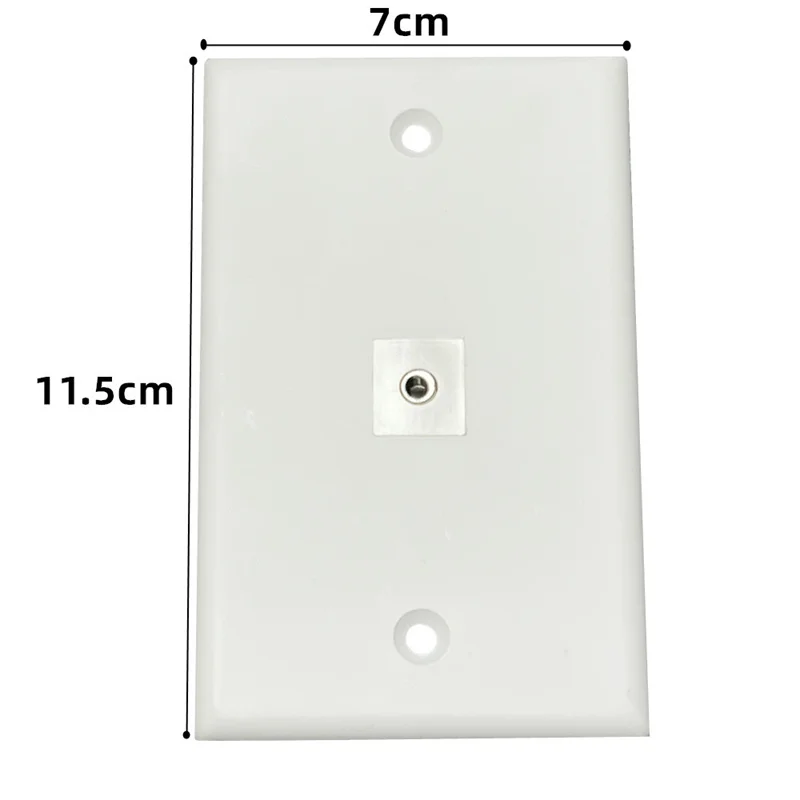 Conector de Audio Keystone de 3,5mm, placa de pared auxiliar hembra a hembra, auriculares, altavoz, Keystone, placa de pared de 1 puerto, placa frontal de 3,5mm ABS - imagen 5