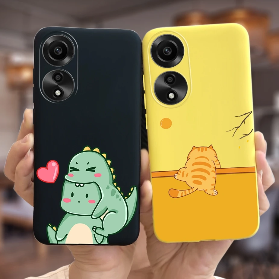 Funda Protectora Oppo A78 4G/5G – Diseño Dinosaurio Silicona - imagen 4