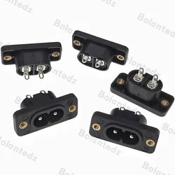 Conector IEC C8 Negro – Enchufe de Alimentación de 2 Pines