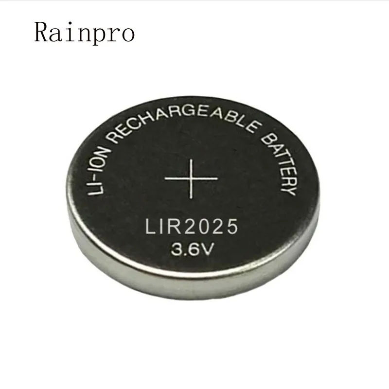 Rainpro 5PCS/LOT LIR2025 2025 New rechargeable button battery 3.6V lithium ion rechargeable battery - imagen 3
