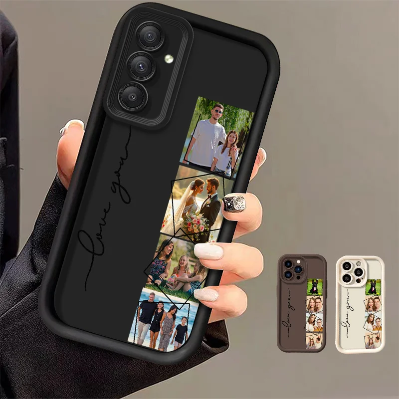 Funda suave de silicona personalizada con imagen múltiple para iPhone 16 15 14 13 12 11 Pro Max SE 2020 2022 XS XR Plus, foto DIY - imagen 2