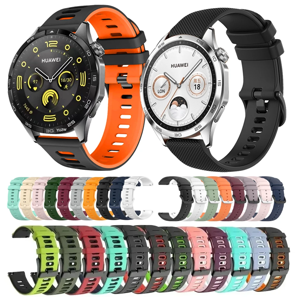 Correa de silicona suave para HUAWEI WATCH GT 4 Pro, 22mm, 20mm, 46mm, banda GT 3 2 42mm, HONOR MagicWatch GS 3 ES, pulsera de reloj inteligente