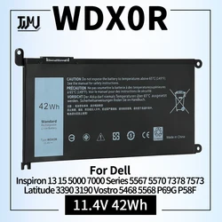 Batería Dell de repuesto 42 Wh para Inspiron, Latitude y Vostro