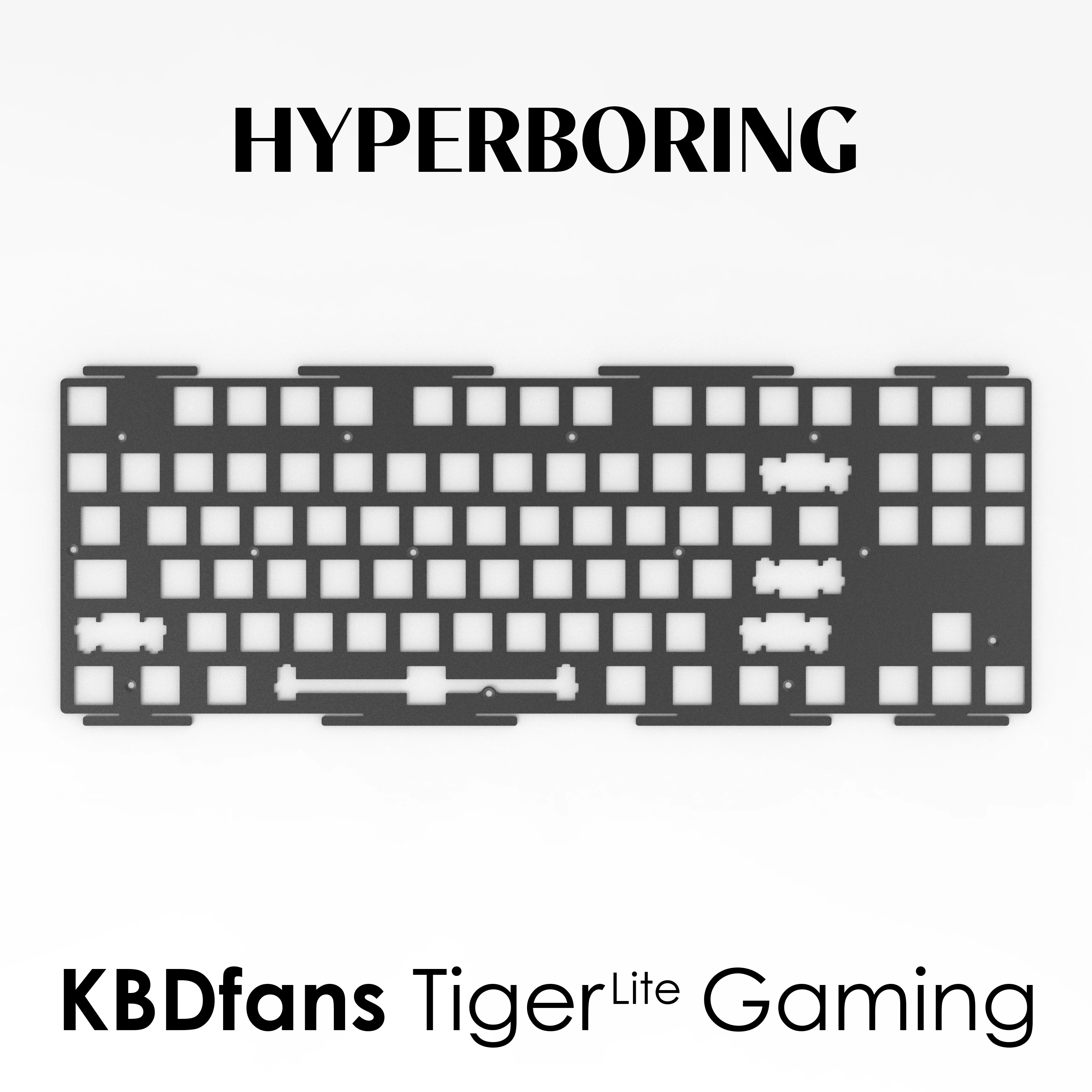KBDfans Tiger Lite Teclado para juegos utiliza placas CF de aluminio para PC PP (para puñaladas de PCB y montaje en placa) - imagen 2