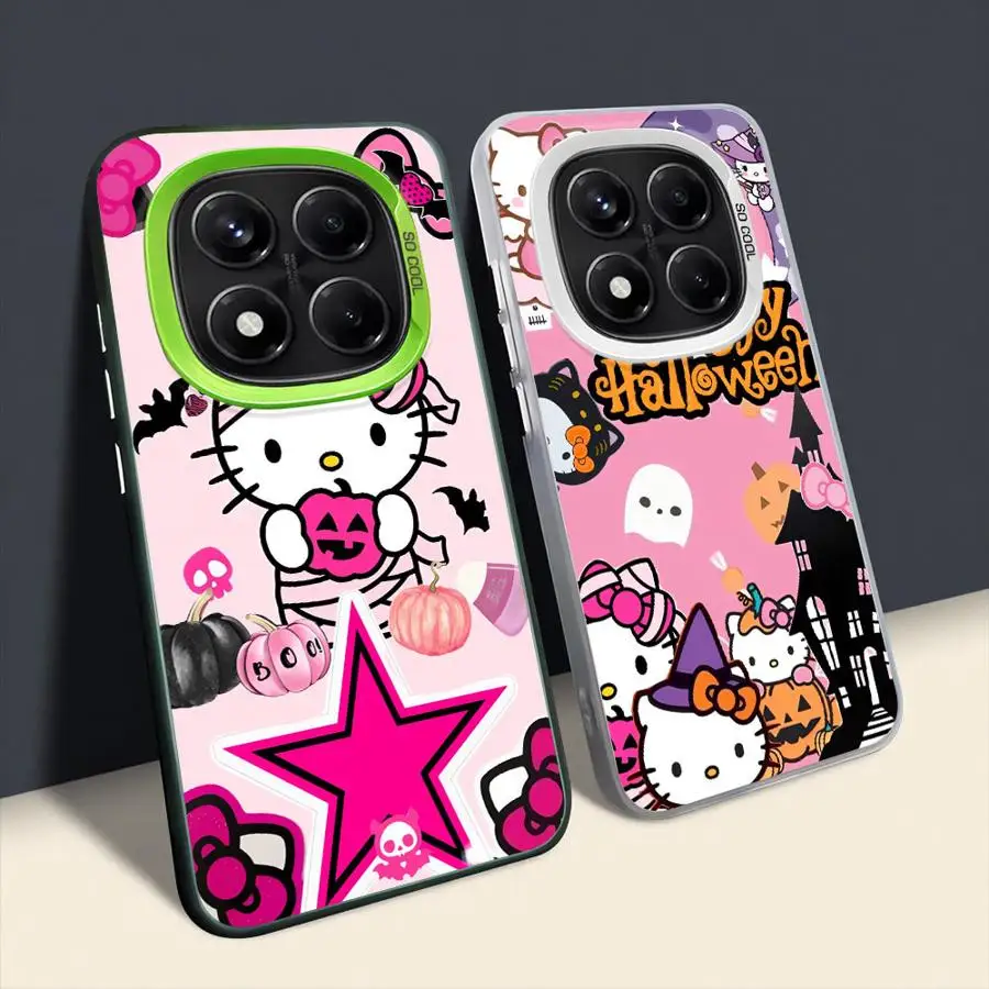 Funda trasera de teléfono para Xiaomi Redmi Note 11s 9s 10s 10Lite 13 12 11 14 Pro Plus 12s rosa h-elloS k-ittyS Halloween - imagen 4