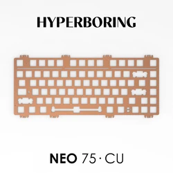 Neo75 CU Placa Posicionamiento Personalizada Teclado Mecánico Latón