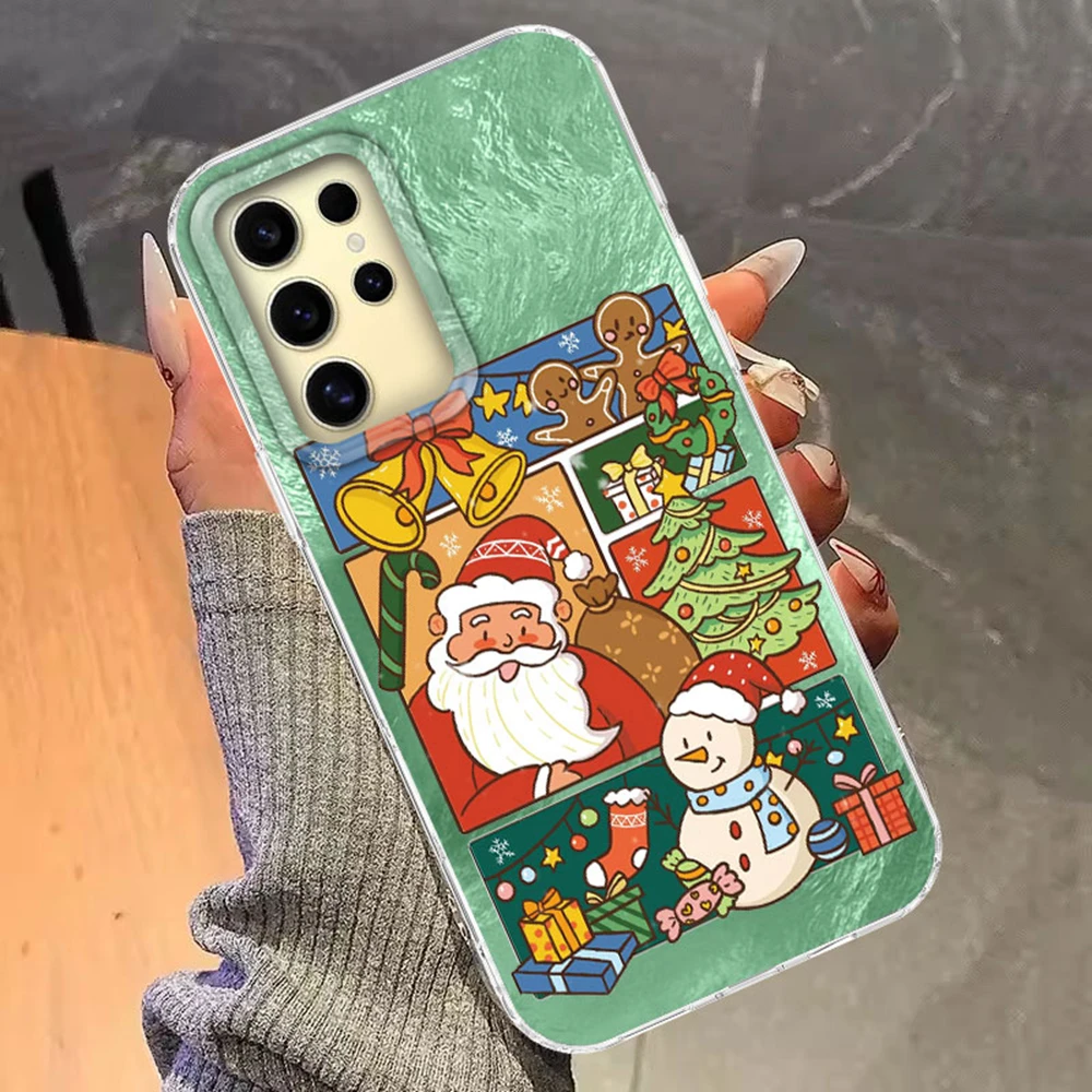 Para Samsung Galaxy S25 Edge S24 S23 S22 S21 S20 FE Plus Ultra Navidad gradiente Vortex patrón trasero a prueba de golpes funda de teléfono - imagen 5