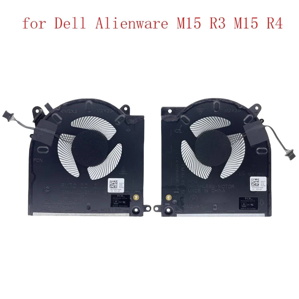 Nuevo reemplazo de CPU de ordenador portátil + ventilador de refrigeración GPU para Dell Alienware M15 R3 M15 R4 AWM15-7272WHT-PUS AWM15R4-7689WHT-PUS Series Fan