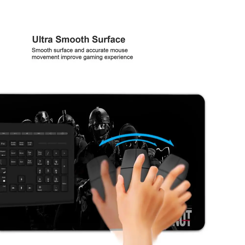 Alfombrilla de ratón para juegos de simulación táctica, accesorios para teclado de escritorio, Lapt de ordenador - imagen 3