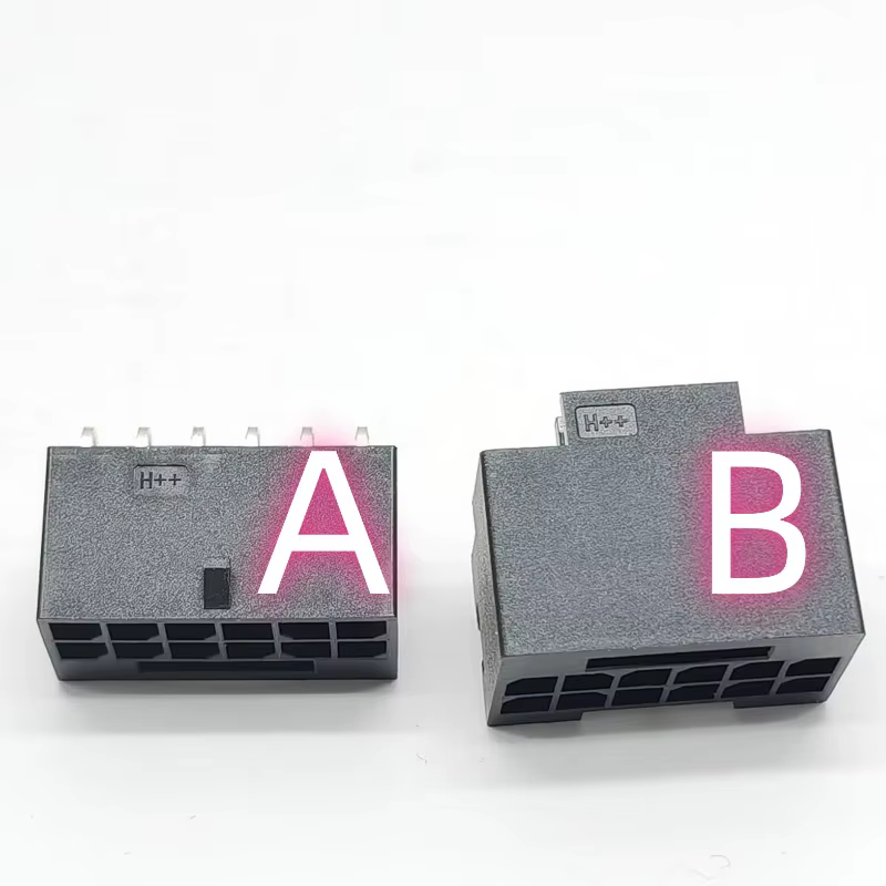 90 grados ordenador GPU ATX 3,0 PCI-E 5,0 12P 16pin 12 + 4P 12VHPWR potencia hembra ángulo recto H ++ conector Jack para tarjeta gráfica - imagen 3