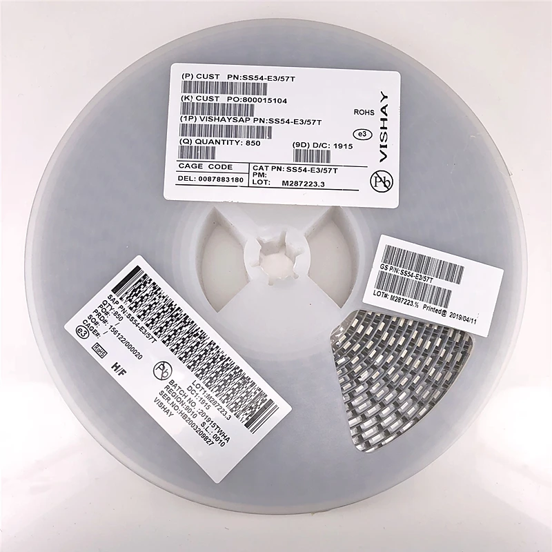 (100 uds) SS54 (marcado S4 SS54) SMC(DO-214AB) 5A/40V diodo Schottky - imagen 2