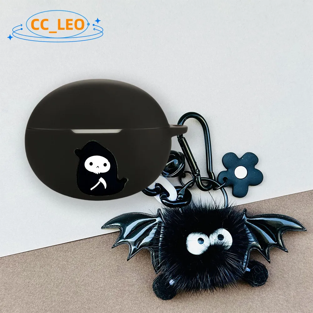 Para OnePlus Buds 4 funda bonita con colgante de oso funda suave de silicona adecuada para OnePlus Buds 4 funda protectora a prueba de golpes