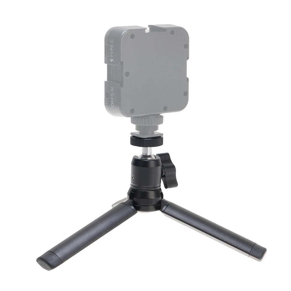 Soporte para trípode, soporte para cámara SLR, Mini adaptador de Base para trípode de fotografía de escritorio, monopié, soporte de aleación de aluminio para luz - imagen 4