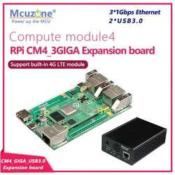 Placa Ethernet Raspberry Pi CM4 con HDMI y USB 3.0