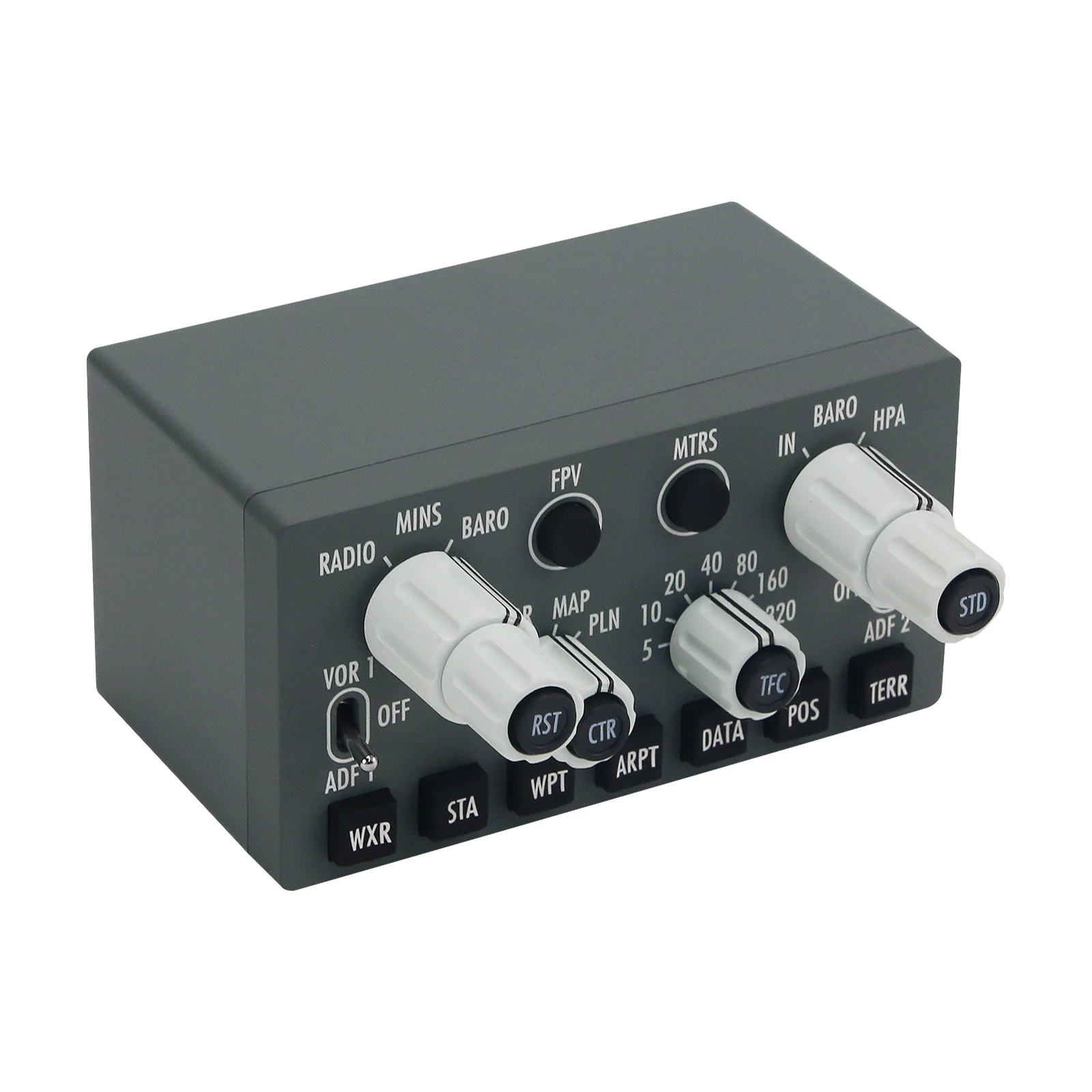 Panel MCP simulador de cabina + 2 sistemas de instrumentos electrónicos de vuelo CS 737X EFIS + soporte de escritorio para videojuegos de vuelo - imagen 5