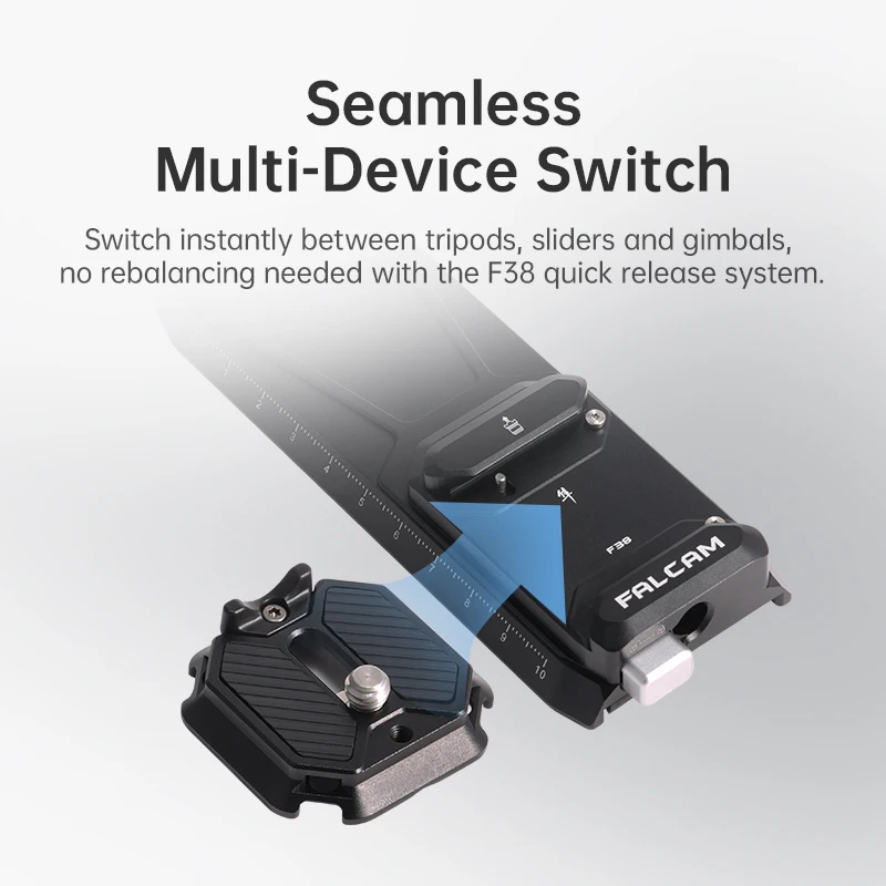 Ulanzi F38 Kit de placa de liberación rápida V2 para DJI RS4 / RS4 PRO / RS3 / RS3 Pro / RS2 / RSC2 Arca Swiss DSLR Placa de cardán Base QR - imagen 5
