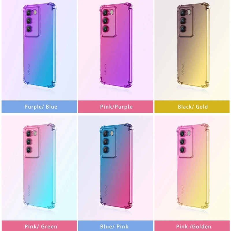 Funda de TPU degradado a prueba de golpes para VIVO V40 SE V30 Lite 5G V30e V29 V29e funda protectora Fundas Coque Capa - imagen 2